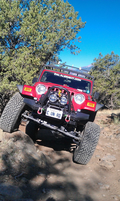 Jeep on Rocks in CO